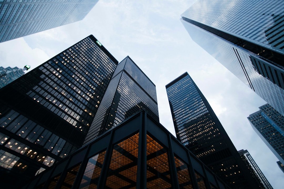 Modern business district representing digital ventures and technology-enabled commerce